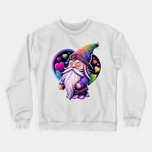 Valentine Gnome - sticker Crewneck Sweatshirt